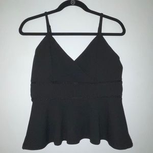 Black tank top blouse